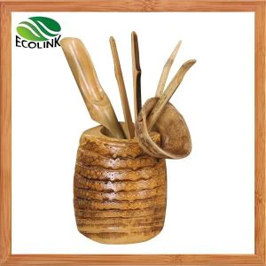 Outil de thé racine bambou naturel