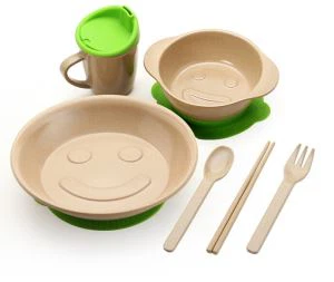 Ensemble de vaisselle Rice Husk Fibre enfants