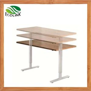 Table de bambou de mode avec le bureau réglable de taille de support de taille de cadre