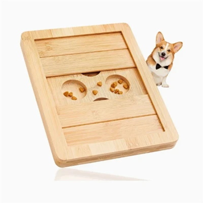 Toys de puzzle de chien en bois Toys interactifs pour l'ennui
